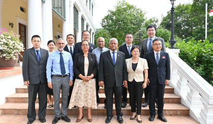 President bids farewell to 19th Chinese medical team after two years of service