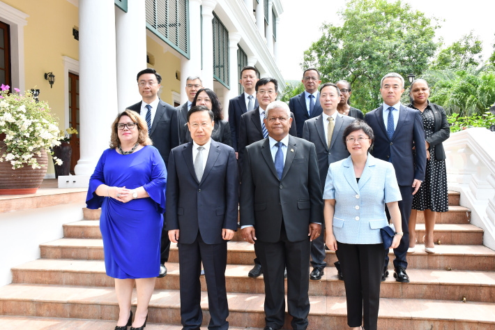 Sichuan delegation visits President Ramkalawan