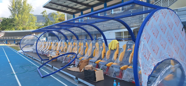 Latest generation seating facilities for footballers