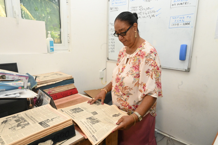 Rencontre avec l’archiviste du journal Seychelles NATION …