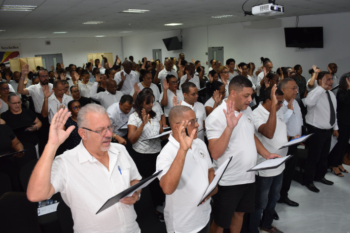 ECS holds sending off ceremony for electoral officers and their deputies