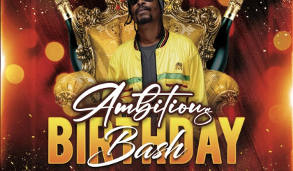 Ambitious plans birthday bash at the end of the month