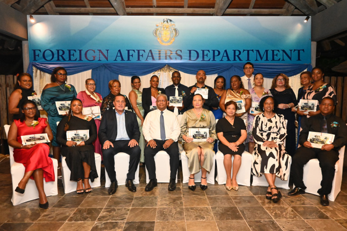 Foreign Affairs department  honours long-serving staff