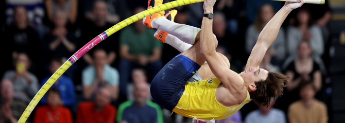 Duplantis breaks world pole vault record on Budapest return