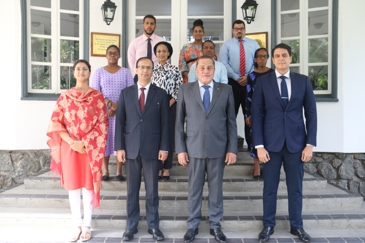 Outgoing Indian HC pays farewell call on Minister Radegonde