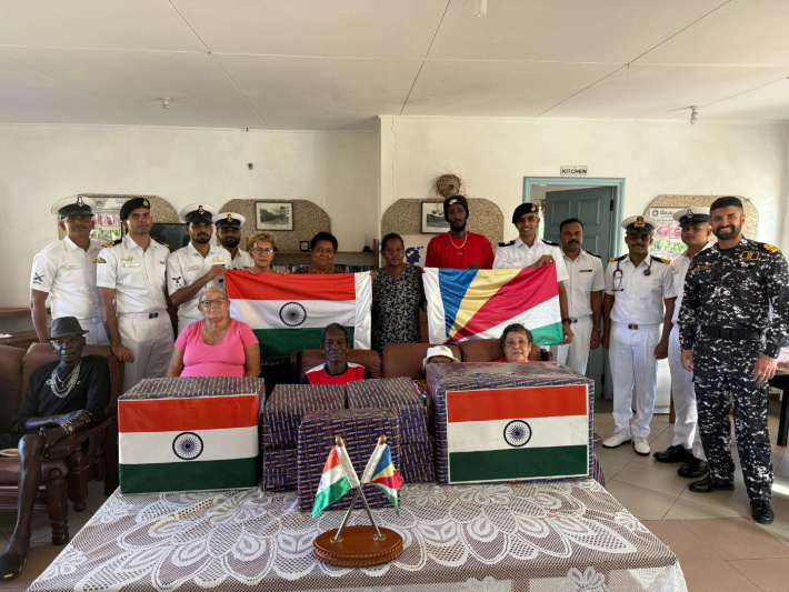 Visit of Indian Navy’s 1st training squadron ships to Seychelles