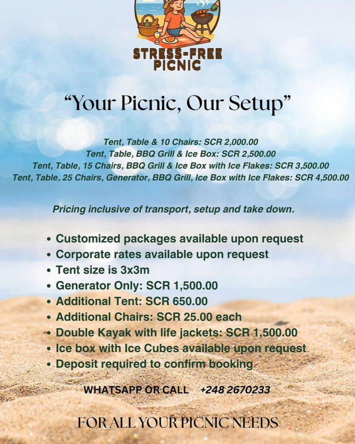 Stress-Free Picnic: Transforming Seychelles’ beaches into hassle-free escapes