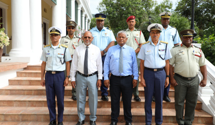 President Ramkalawan receives Seychelles Defence Forces Annual Report 2024