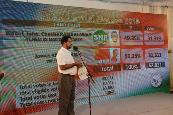 Presidential elections in Seychelles since the return of multi-party democracy