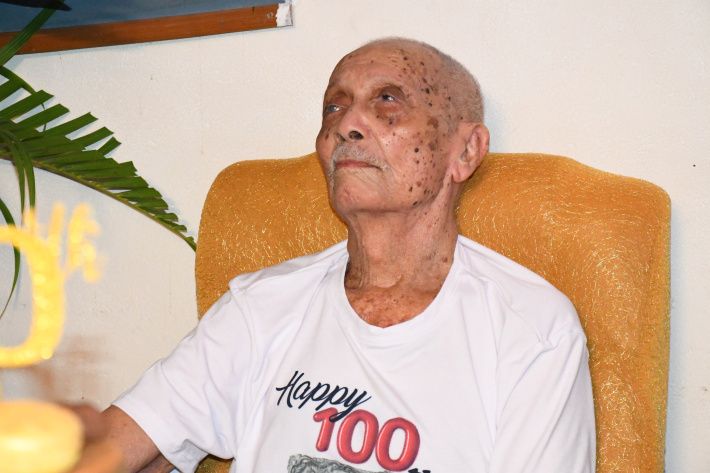 Male centenarian Willy Thérésine dies