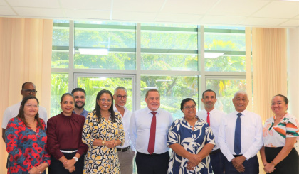 Minister Radegonde meets newly appointed members of STA governing board