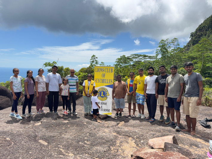 Lions Club of Seychelles promotes wellbeing with nature walk and mental health activities