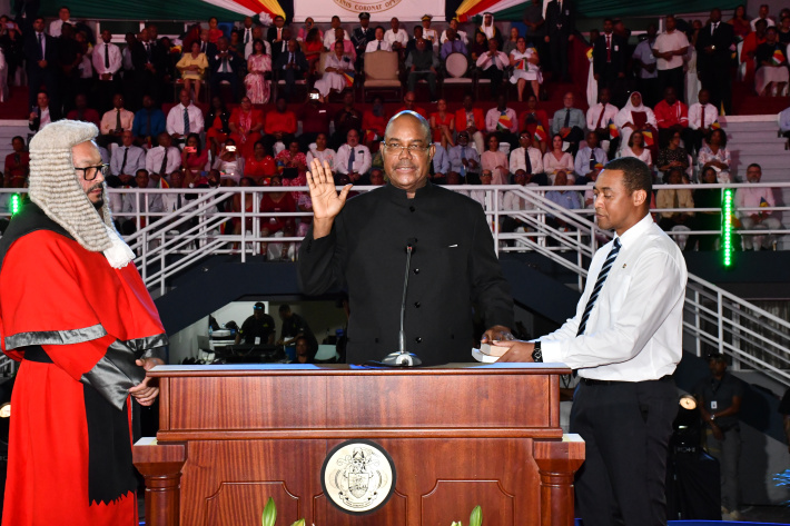Dr Patrick Herminie sworn in  as Seychelles’ sixth President