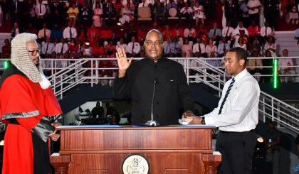 Dr Patrick Herminie sworn in  as Seychelles’ sixth President