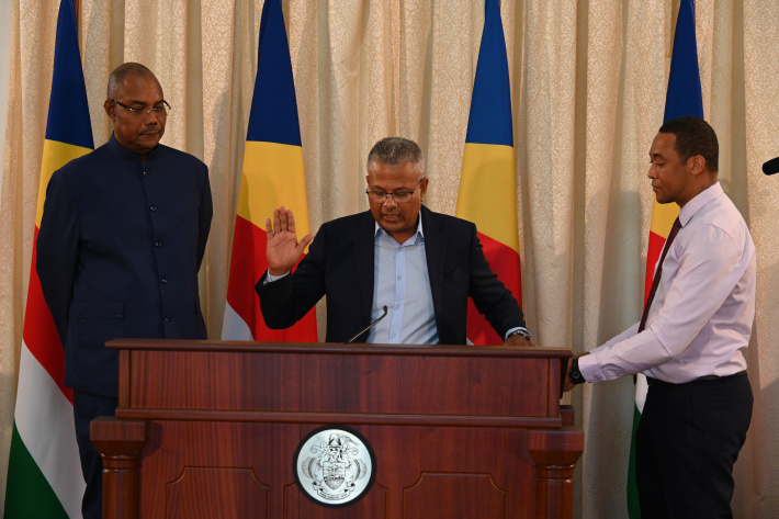 Vice President Sebastien Pillay is sworn in