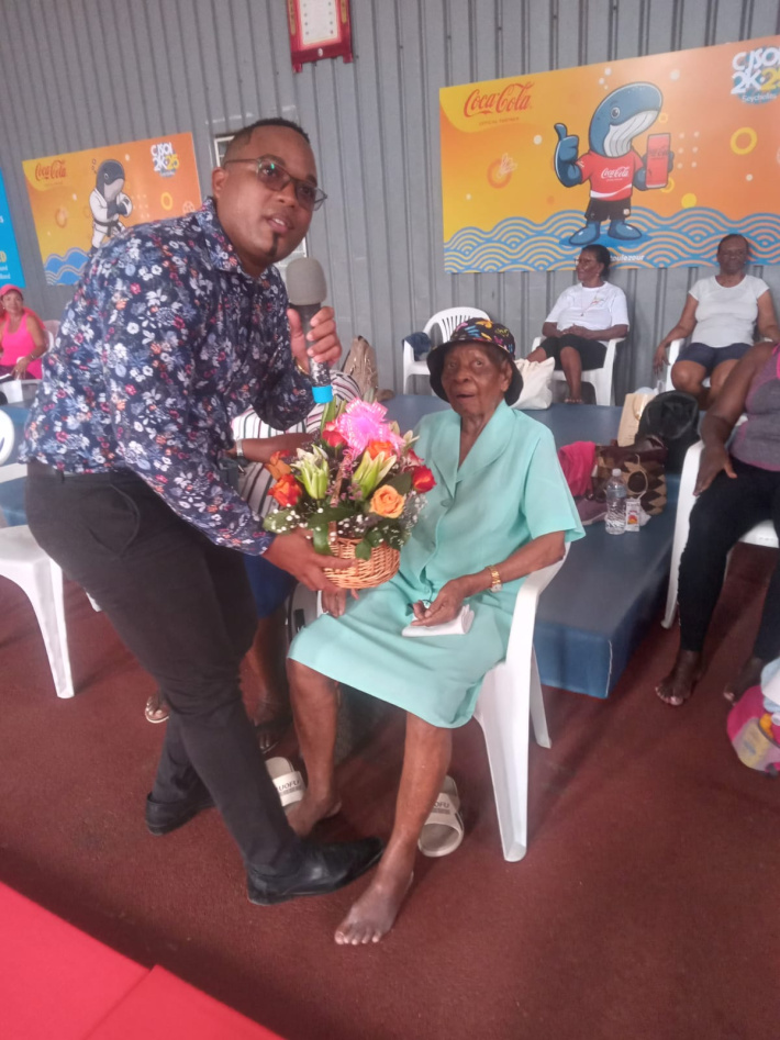 Regina Lepathy, 101 years old and still going strong