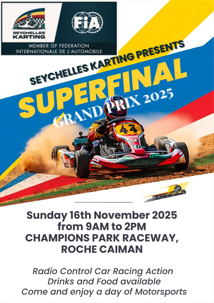 All eyes on Seychelles karting Superfinal Grand Prix 2025!