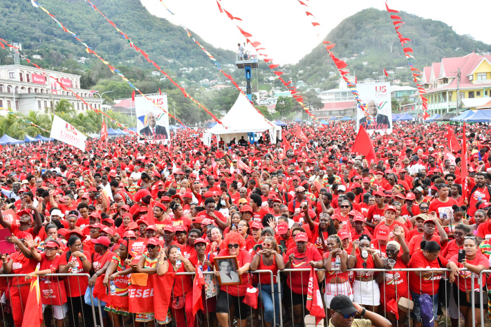 Parti United Seychelles i selebre laviktwar dernyen eleksyon dan en rali