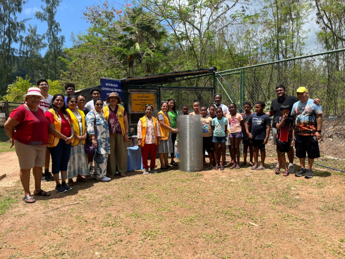 Lions clubs support Baie Ste Anne school’s environmental project