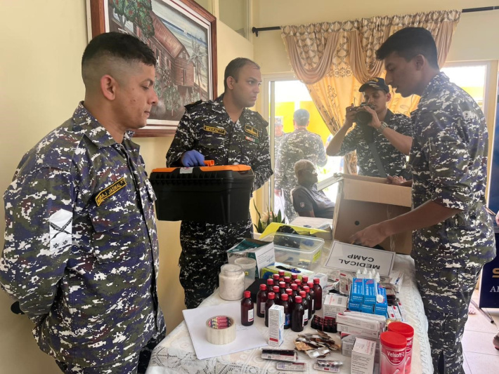 INS Savitri crew conduct health camp and donate to Au Cap home for the elderly