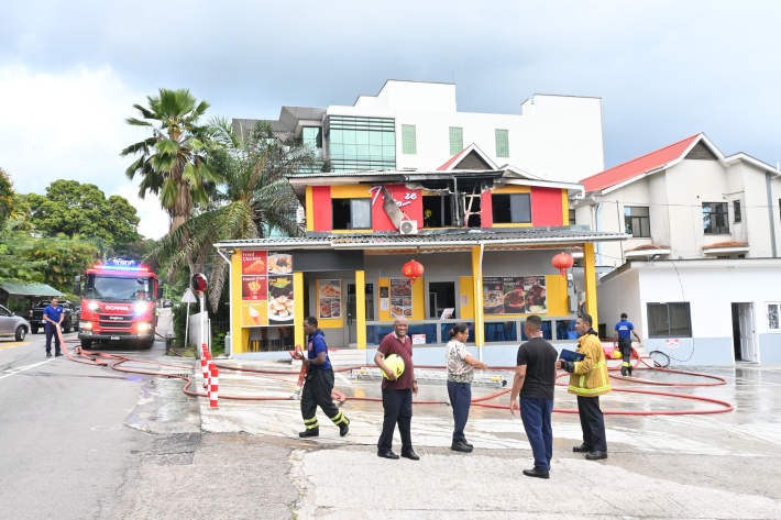 Fire consumes part of I-Manze Take-away and Restaurant