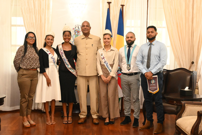 Miss Regatta winners present social projects to President Herminie