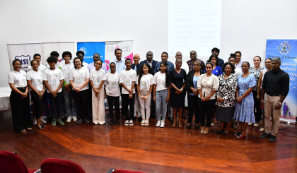 Seychelles Robotics Team honoured following participation in FIRST Global Challenge 2025