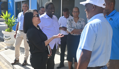 Minister Laporte engages with SPTC staff