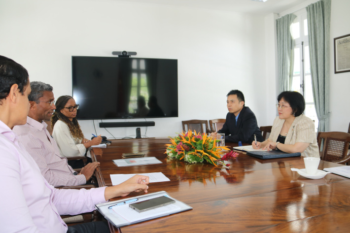 Chinese ambassador pays courtesy call on Minister Faure