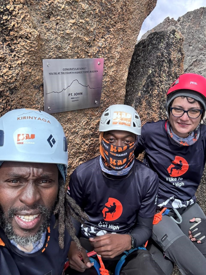 Catherine Rose records another successful ascent on Mount Kenya