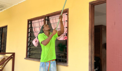 A fresh coat of paint for the Praslin home for the elderly   