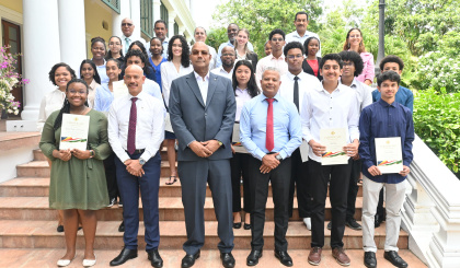 President awards high-achieving IGCSE students