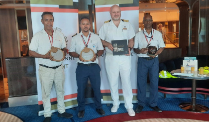 Majestic Queen Anne graces Port Victoria