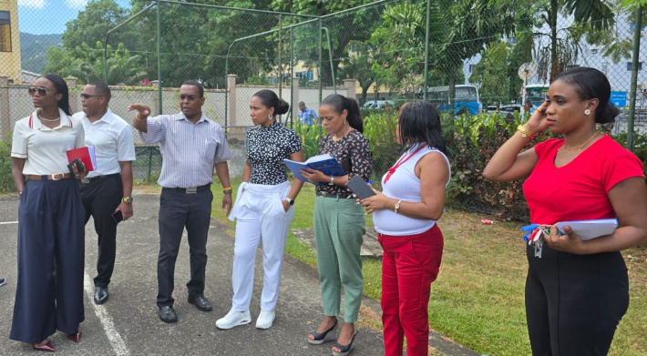 Minister Belle undertakes familiarisation tour of Central 1 sports facilities