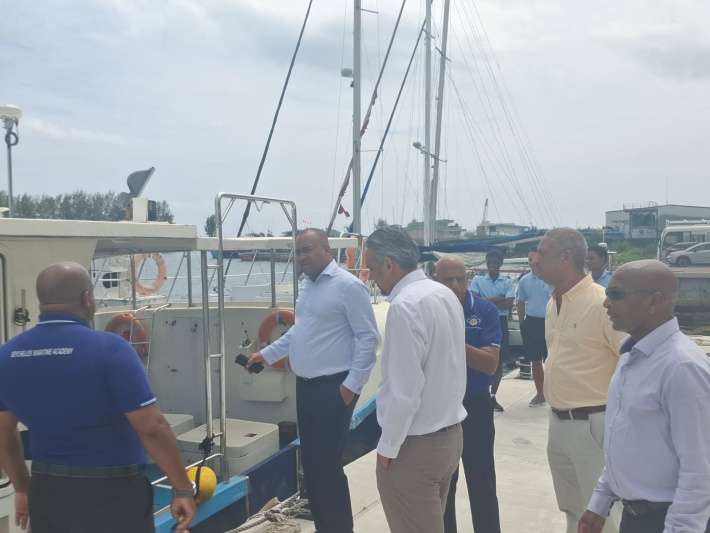 Minister for Fisheries, Agriculture and Blue Economy visits Seychelles Maritime Academy