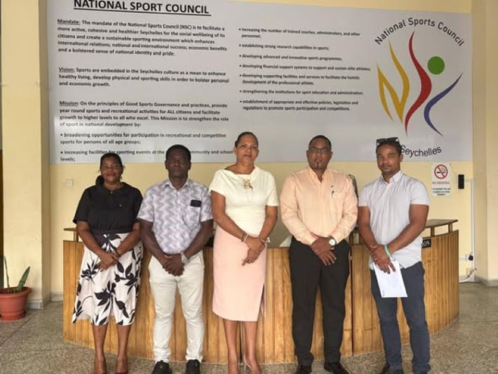 First Lady Veronique Herminie shows strong interest in sports development