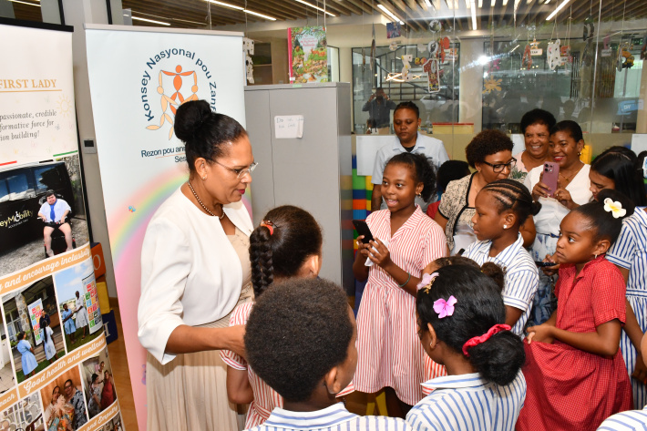 First Lady connects with  youth in open dialogue