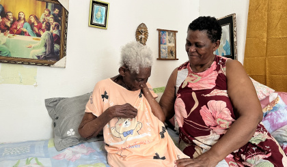 Lavi dan lakour avek en santener