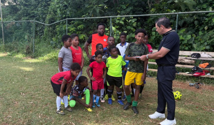 Grassroots football club in Beau Vallon receive boost from local support