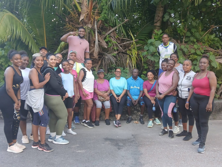 Praslin residents rally behind Patient Solidarity in dawn walk