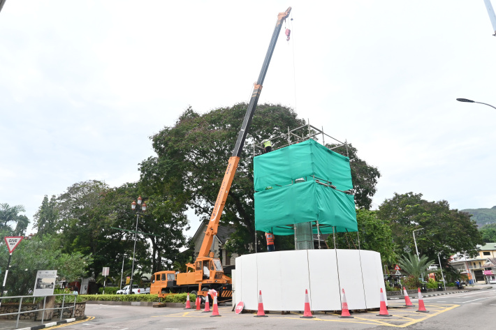 Clock tower’s restoration is underway