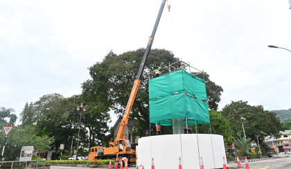 Clock tower’s restoration is underway