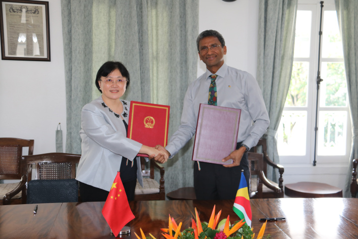 Seychelles, China sign development cooperation accord supporting national development priorities