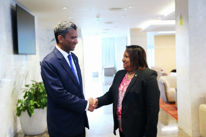 Minister Barry Faure arrives in the Maldives on official visit