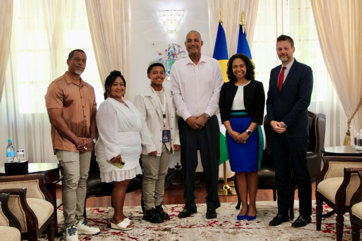 President welcomes young talent Abdel Assary   