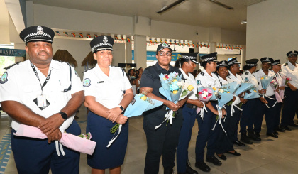 Graduated police officers return from Rwanda training programmes
