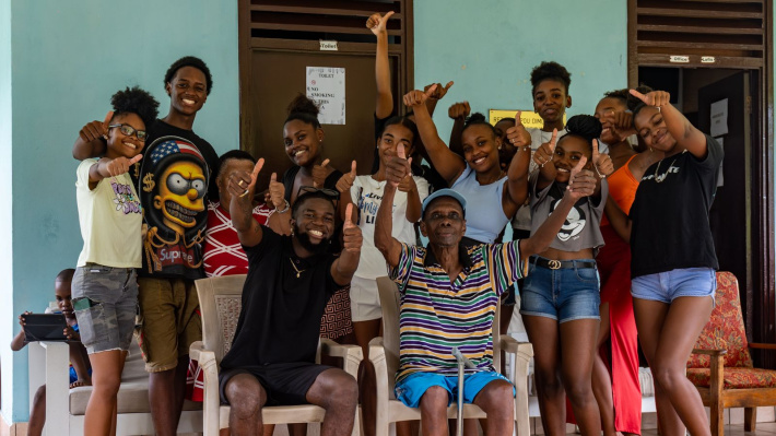 Dynamite Dance Crew uplifts elderly residents at Anse Boileau home