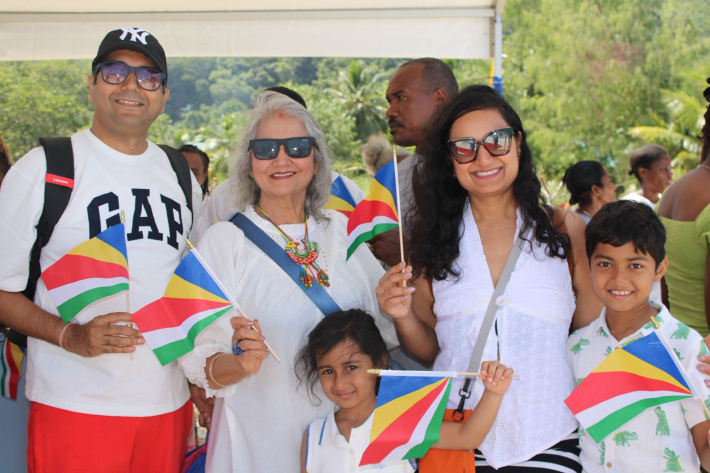 Indian visitors join Constitution Day celebrations on La Digue
