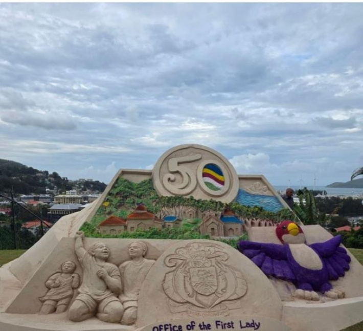 Sand Art brings magic to Seychelles’ 50th independence celebrations