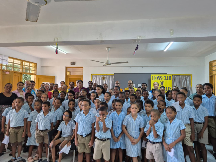 Lions Club of Seychelles launches vision screening programme at Bel Ombre primary school